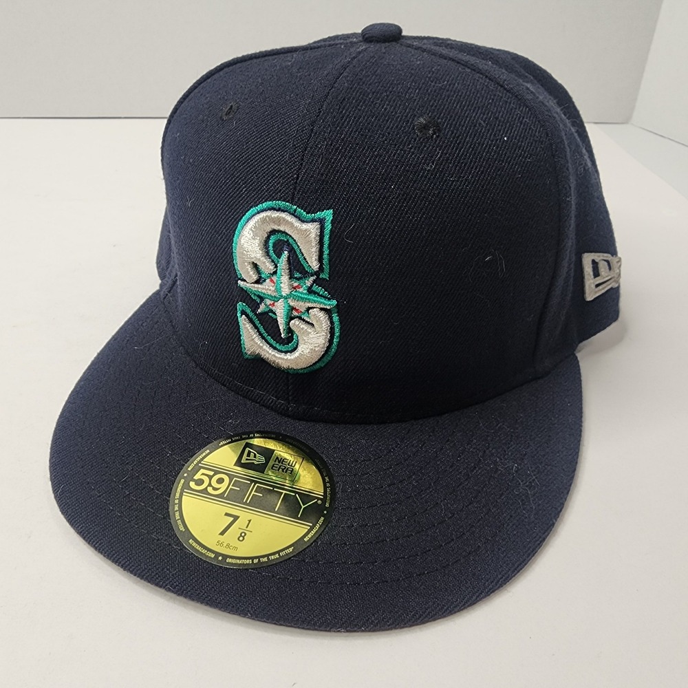 Seattle Mariners On Field Hat New Era Size 7 1/8 59Fifty Fitted MLB